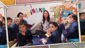 Aki y Trinuka....Un cuento que no es cuento en el Jardín Infantil Santa Cruz Chicureo